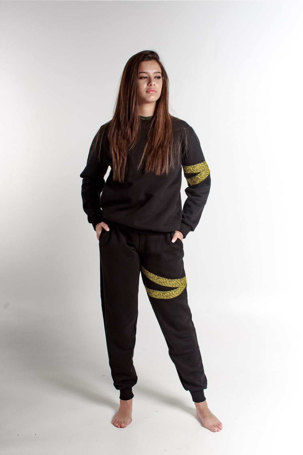 LOGOMANIA CAUTION TAPE TRACKSUIT SET