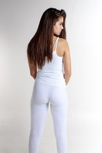 WHITE MESH LEGGING