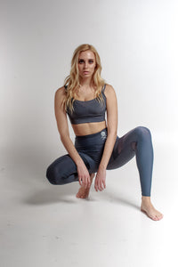 GREY STONE MESH LEGGING